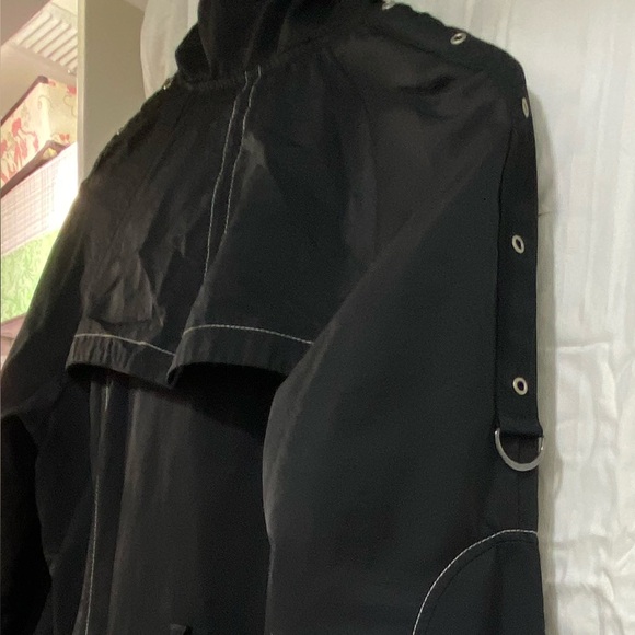 FRANSTYLE  Black Women's Trench Coat Size M - Picture 10 of 10